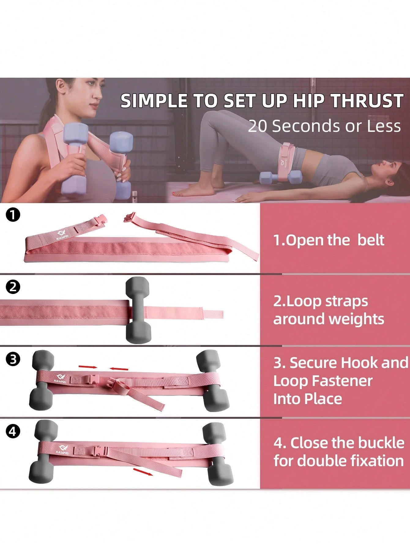Pink Hip Resistance Band