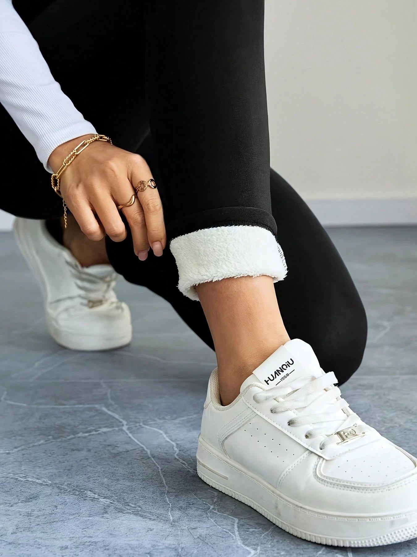 Women’s High Waist Fleece Leggings