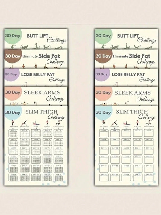 30-Day Home Workout Posters