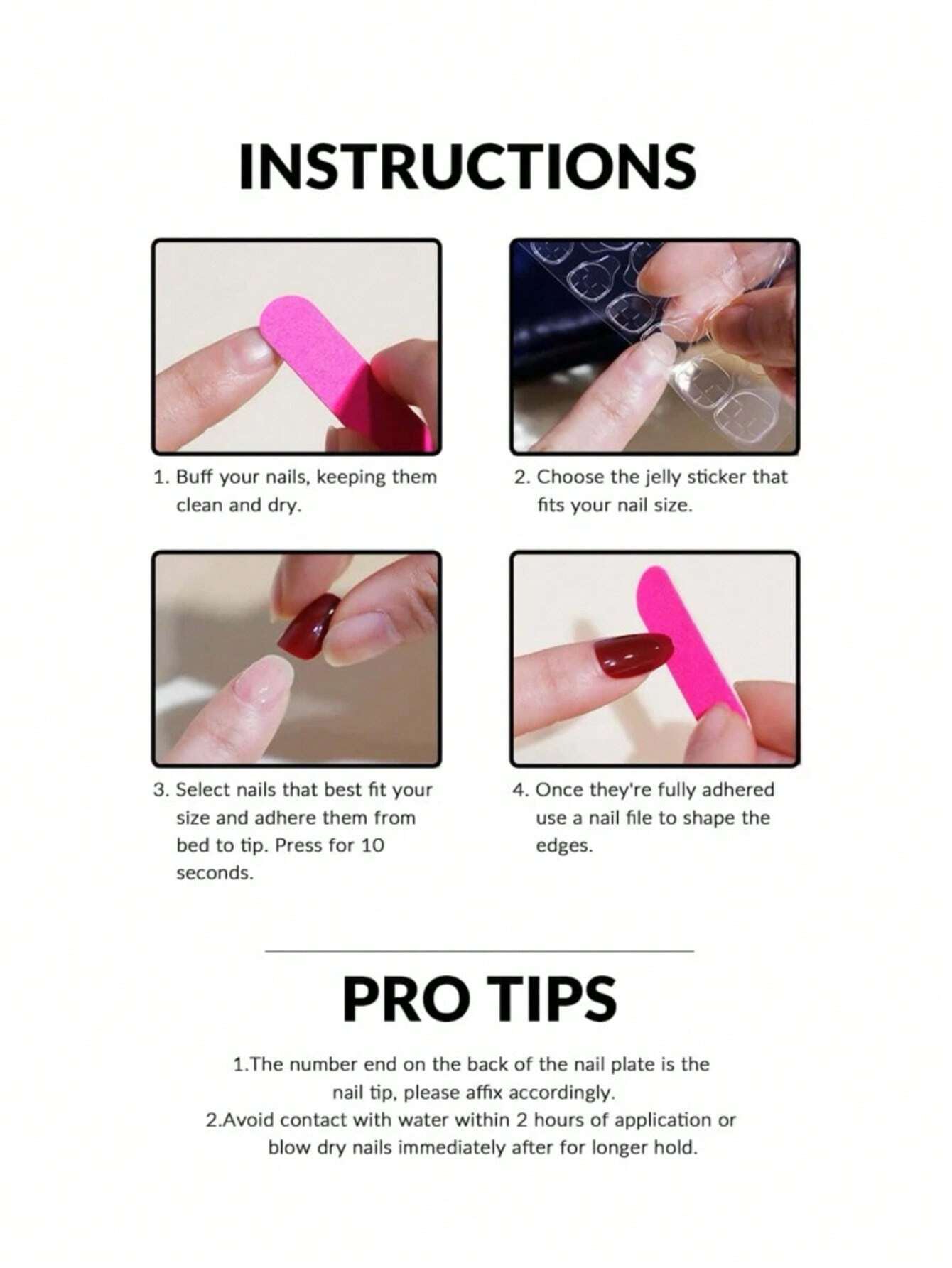 Pink Almond 3D Pressed Nails