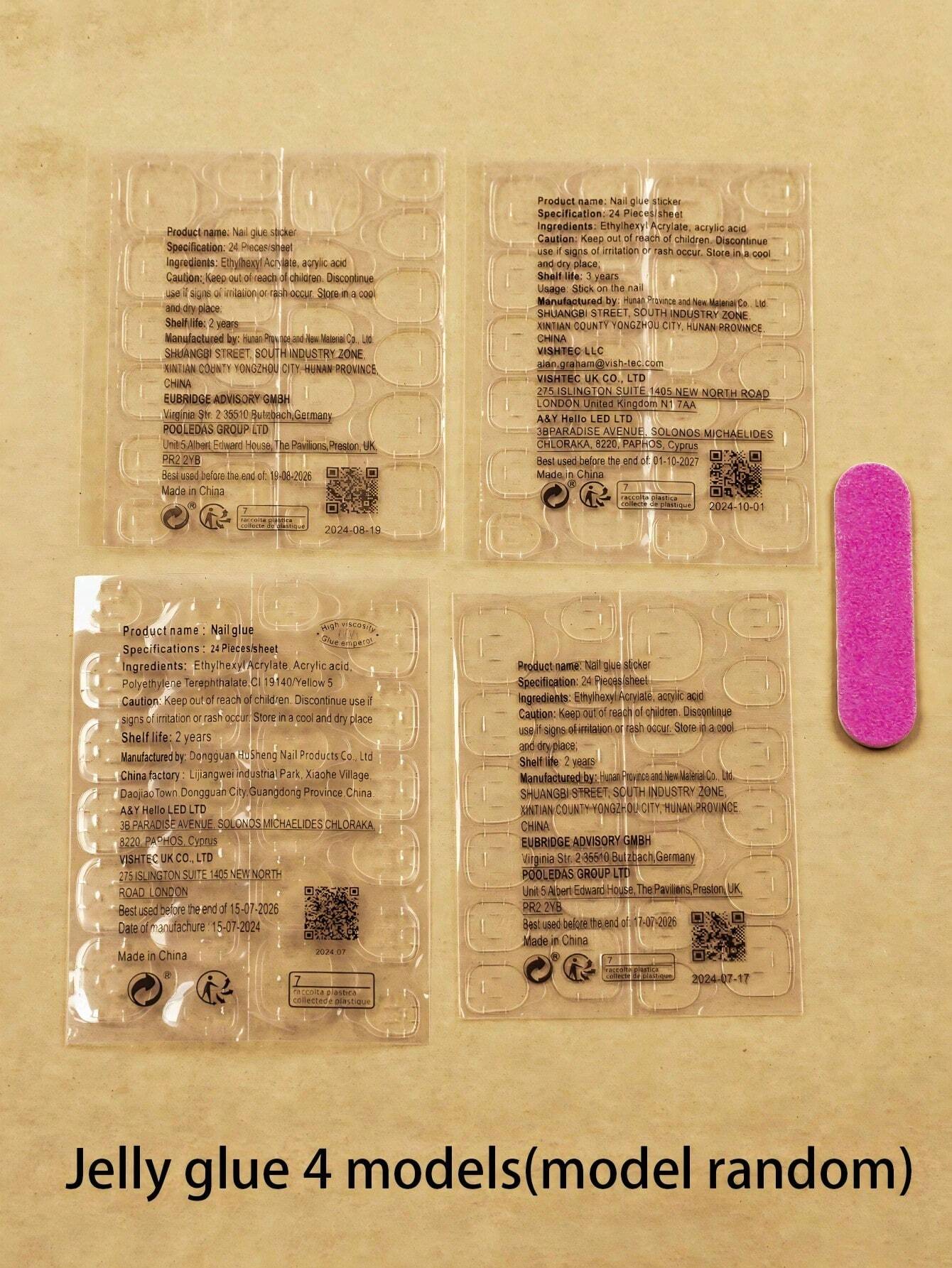 Pink Almond 3D Pressed Nails