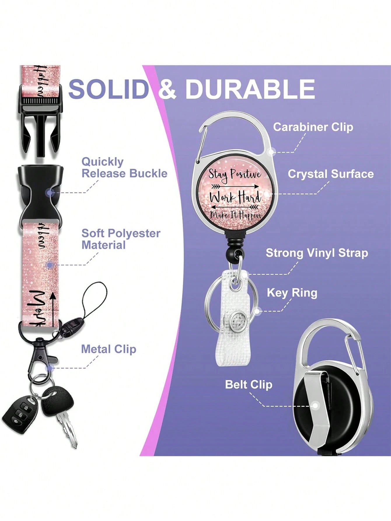 Inspirational Badge Holder Lanyard