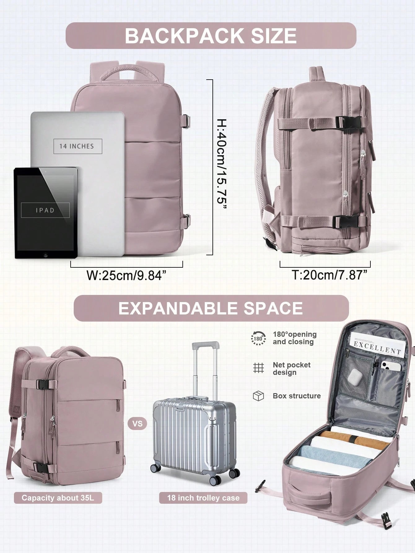 Airline-Approved Travel Backpack