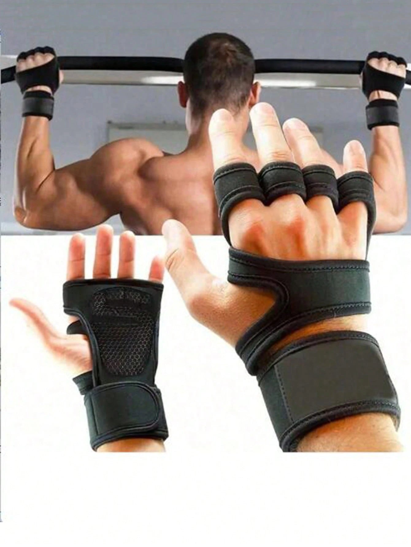 Unisex Fingerless Sports Gloves
