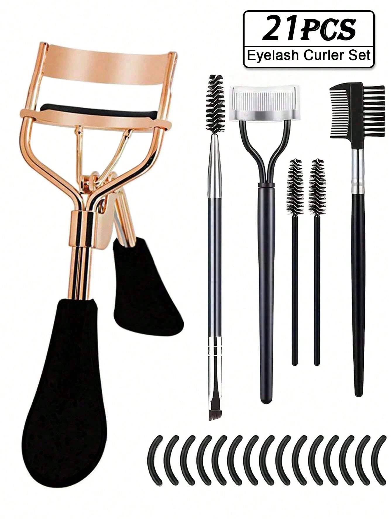21-Piece Eyelash Curler Set