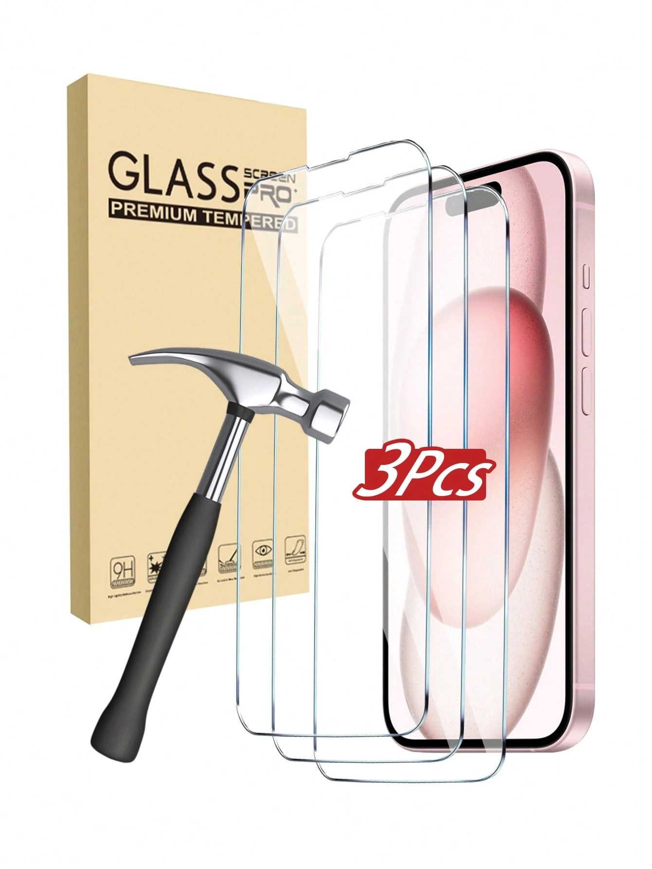 3-Pack iPhone Screen Protector