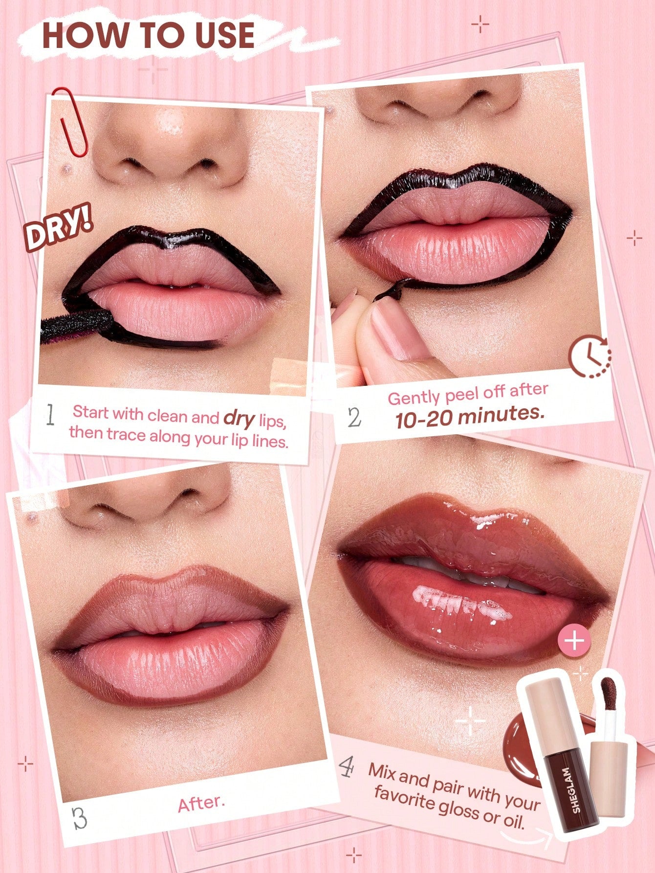 Peel-Off Lip Liner Stain