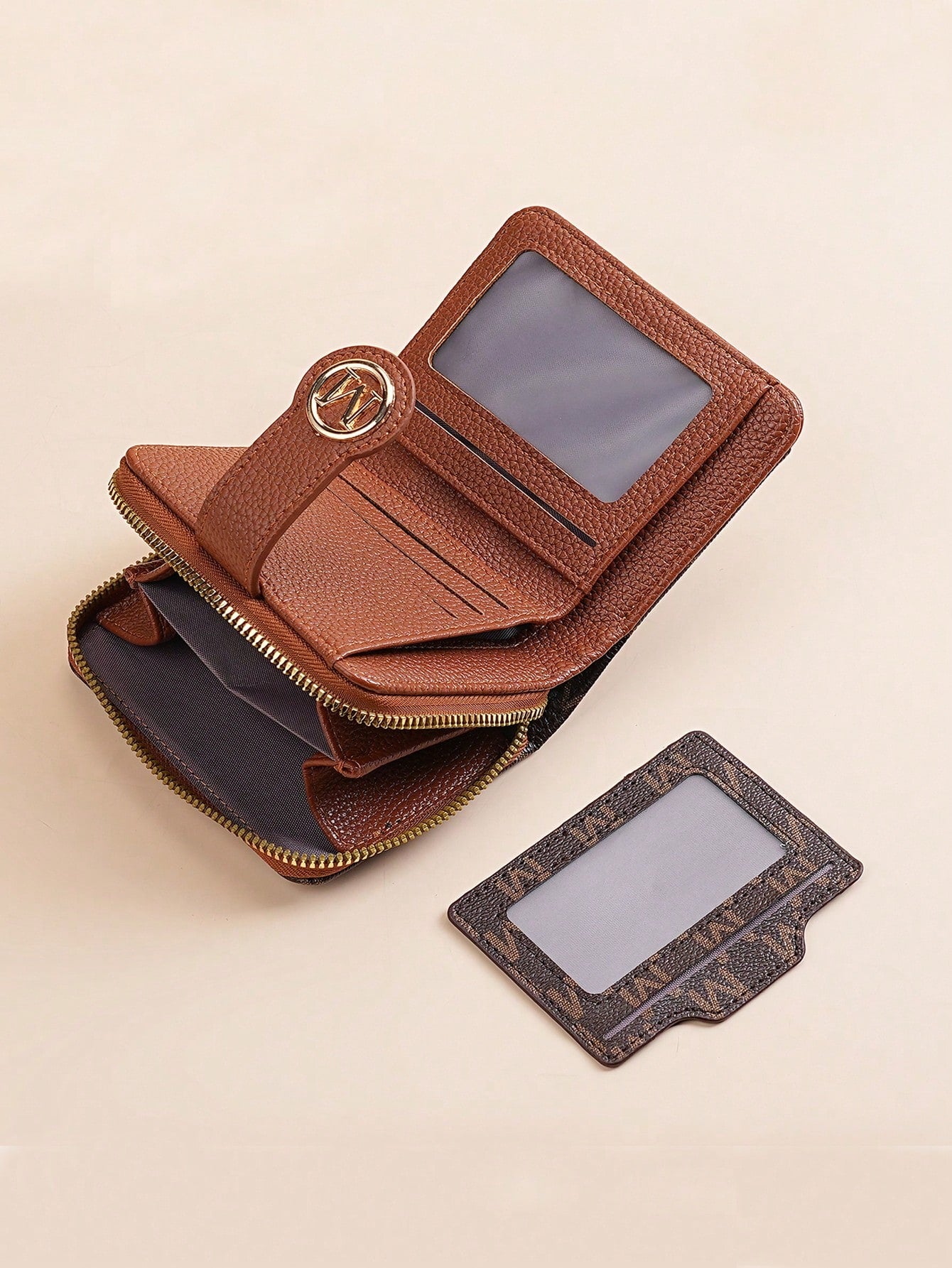 Retro Lychee Pattern Wallet