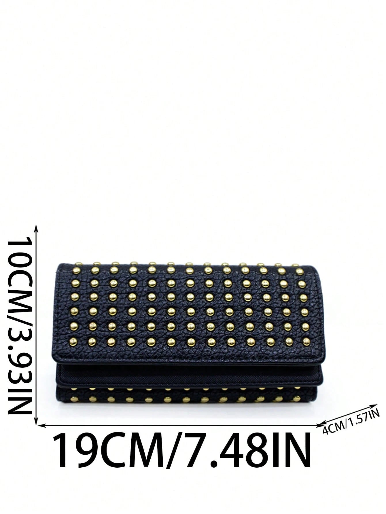 Rivet Decor Trifold Wallet