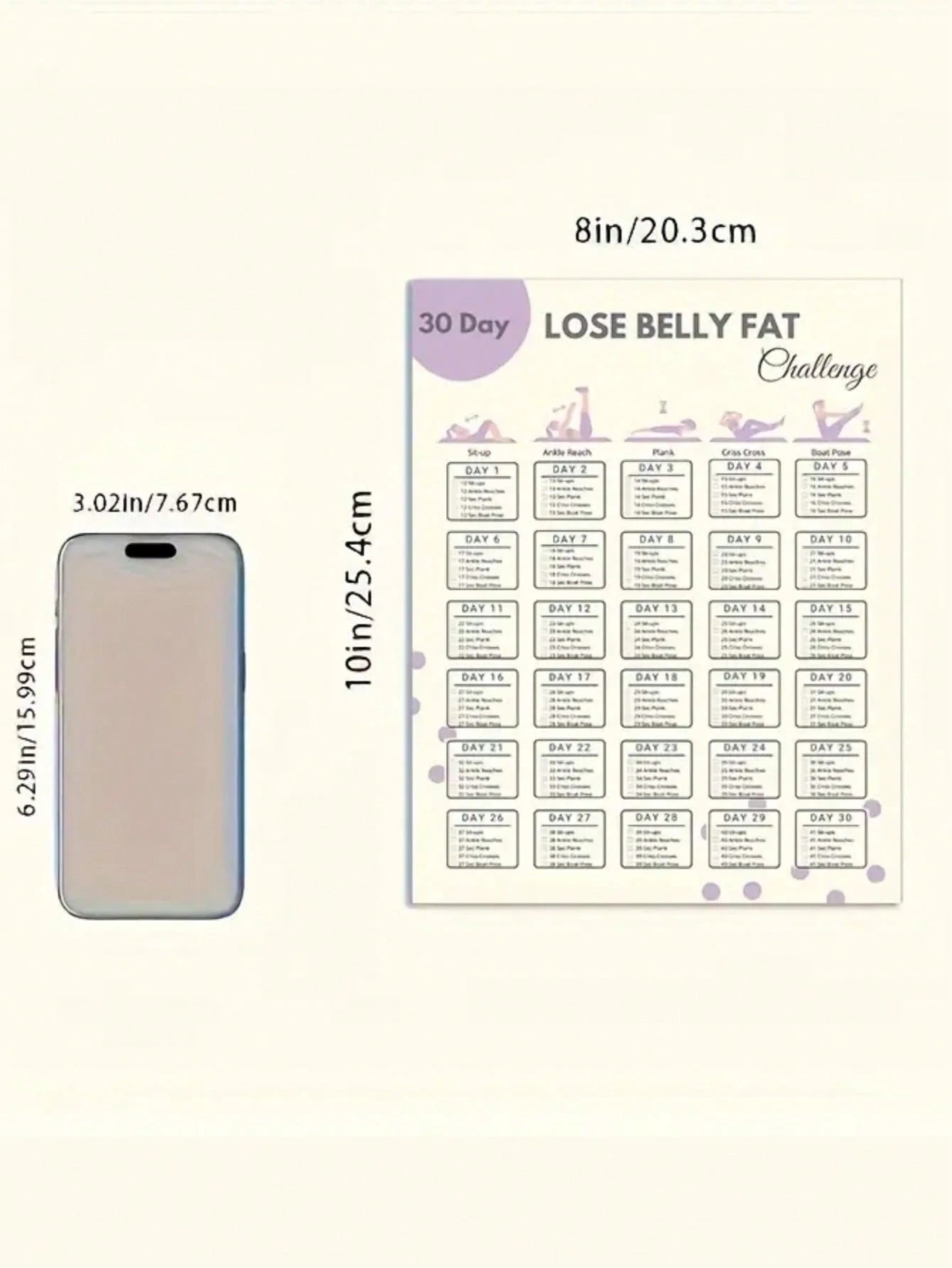 30-Day Home Workout Posters