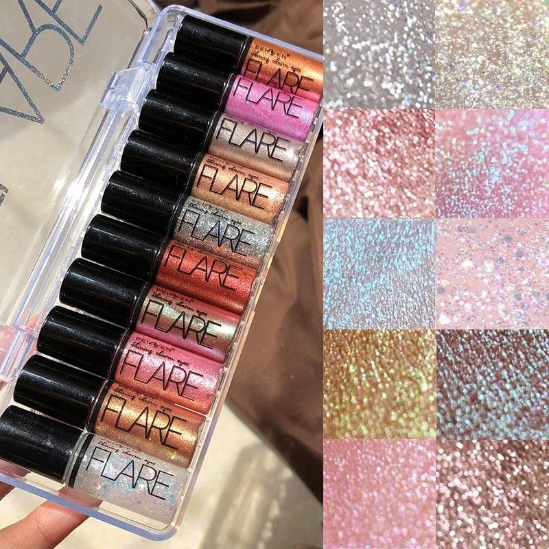 6 Colors Mocallure Flare Glitter Liquid Eyeshadow Set