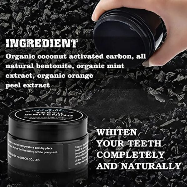 Organic Teeth Whitening Charcoal Powder – Natural 30g Stain Remover