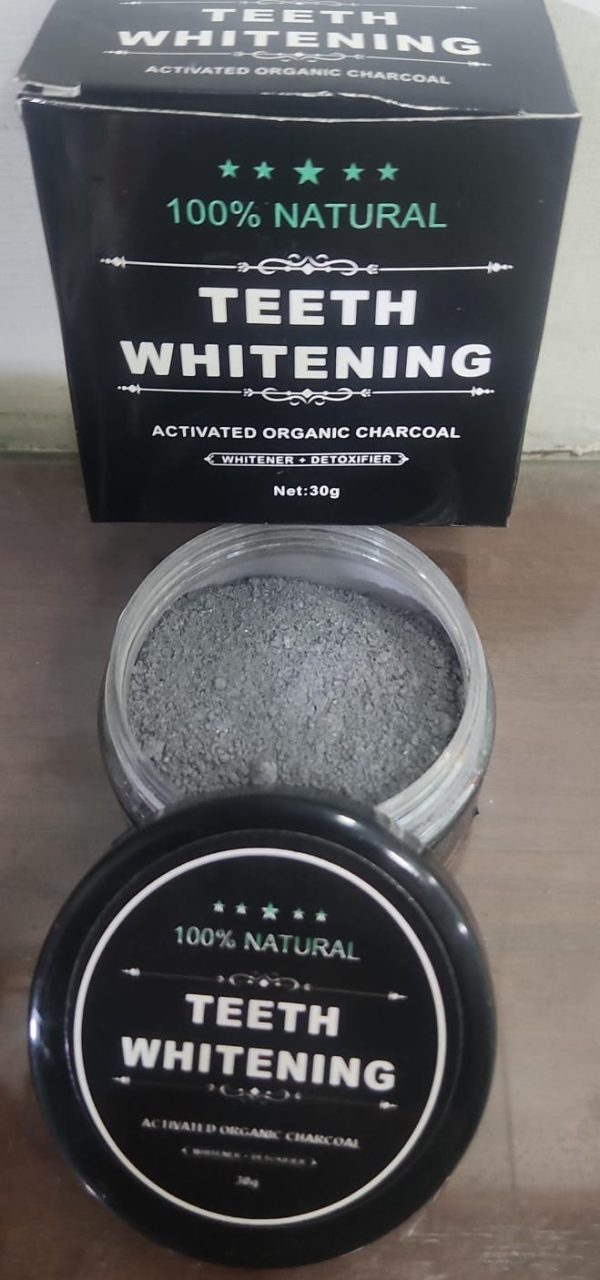 Organic Teeth Whitening Charcoal Powder – Natural 30g Stain Remover