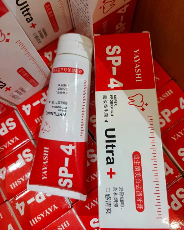 Yayashi SP-4 Ultra Whitening Toothpaste – Probiotic Stain Remover (120g)
